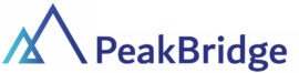 Peak Bridge logo BLUE LONG