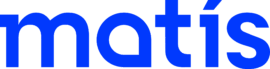 Cropped Matís logo blátt