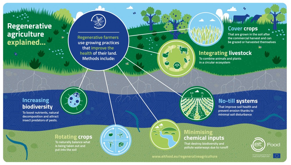 Infographic about Regenerative agriculture