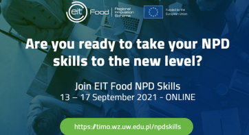 Reopened Workshop | Skills for New Product Development in the Food Industry