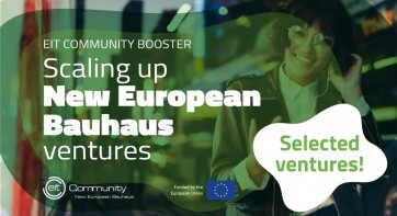EIT Community Booster announces 20 selected New European Bauhaus ventures