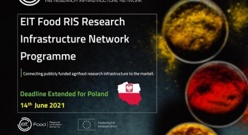 Application for EIT Food RIS Research Infrastructure Network 2021 has been extended till June 14! Application for EIT Food RIS Research Infrastructure Network 2021 has been extended till June 14!