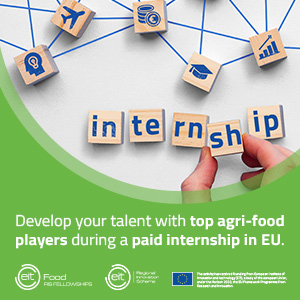 Is an internship a good way to boost career opportunities within the agrifood sector?