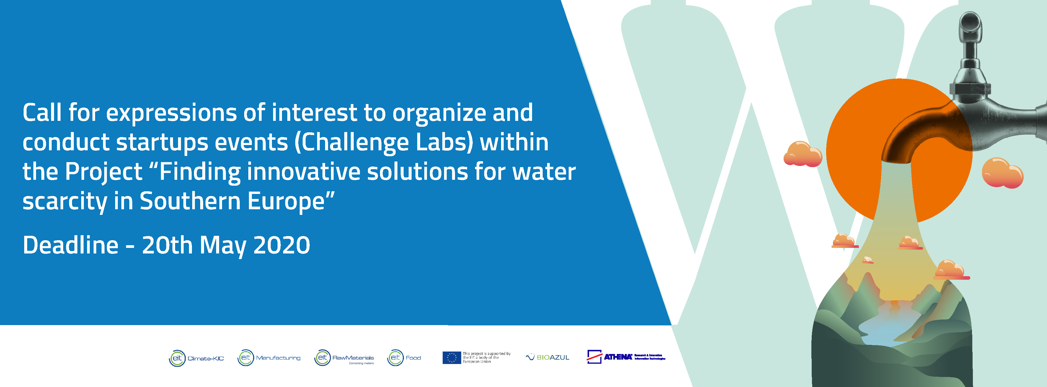 Call for expressions of interest to organise and conduct startup events to find innovative solutions for water scarcity